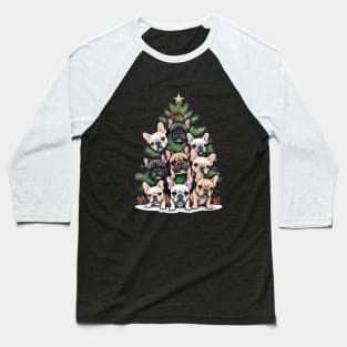 French Bulldog Christmas tree, french bulldog lovers gifts and Merry Christmas Baseball T-Shirt